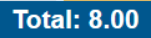 Total hours recorded on a PROCAS Timesheet on phone