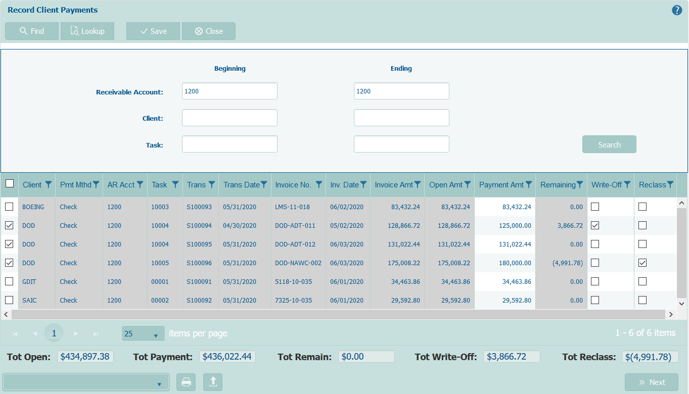 Bank Payments PROCAS