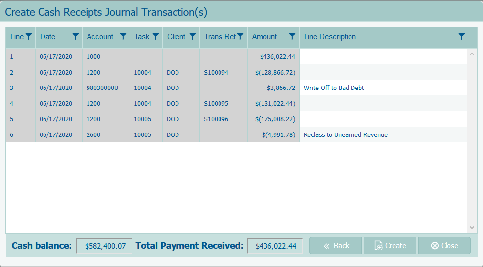 Bank Deposit PROCAS